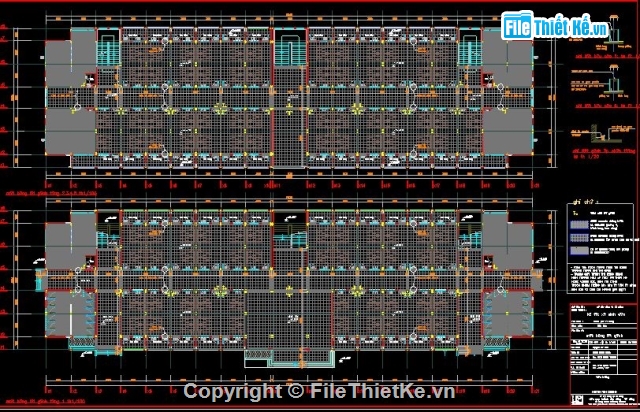 Bản vẽ chi tiết,bản vẽ 5 tầng,ký túc xá,ký túc xá 5 tầng
