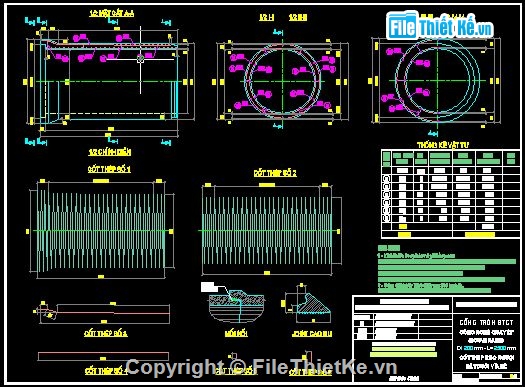 thiết kế cống,bản vẽ cống,bản vẽ thiết kế công,thiết kế đường,cống tròn,bản vẽ cống tròn