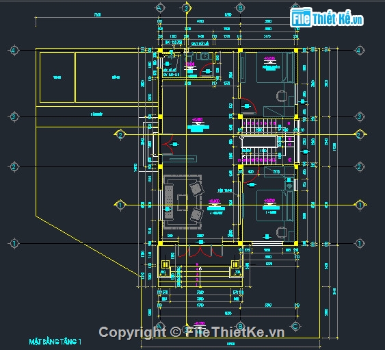 Bản vẽ,Kiến trúc,biệt thự 2 tầng,thiết kế cấu bản vẽ,bản vẽ biệt thự