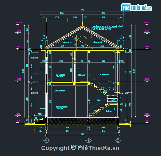 Bản vẽ,Kiến trúc,biệt thự 2 tầng,thiết kế cấu bản vẽ,bản vẽ biệt thự