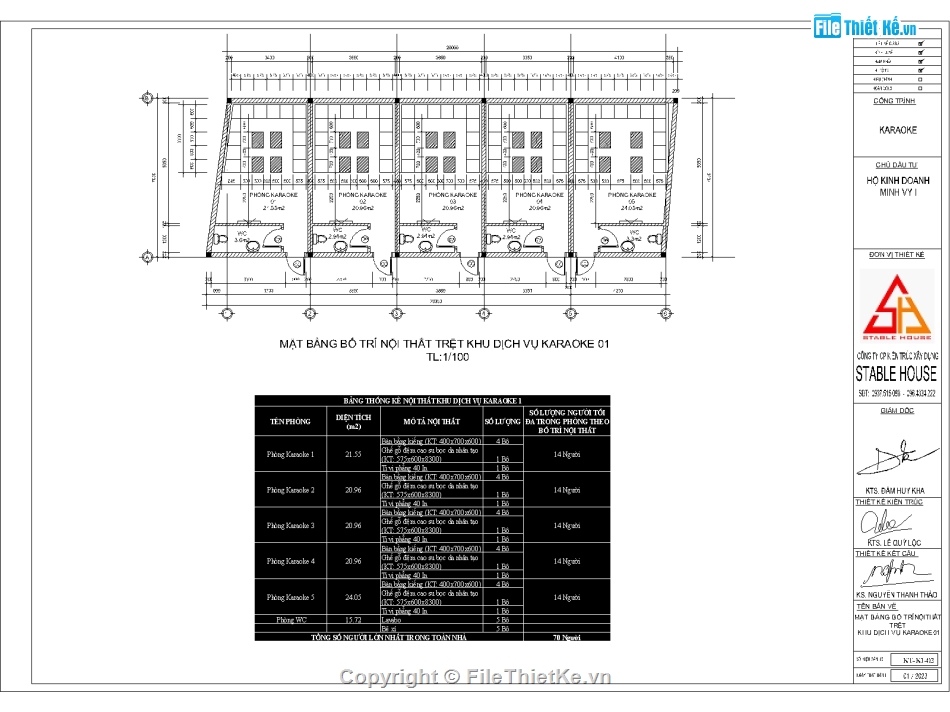 PCCC quán karaoke,thiết kế quán karaoke,hồ sơ thiết kế quán hát,file autocad thiết kế quán hát