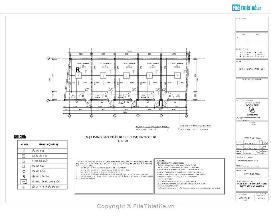 PCCC quán karaoke,thiết kế quán karaoke,hồ sơ thiết kế quán hát,file autocad thiết kế quán hát