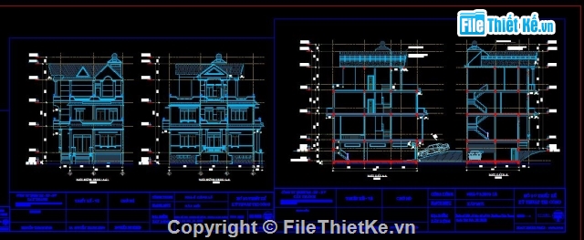 Bản vẽ thi công nhà 3 tầng 14x21.8m,Full bản vẽ nhà 3 tầng cộng phối cảnh,thiết kế nhà 3 tầng 1 hầm,full bản thi công nhà 3 tầng