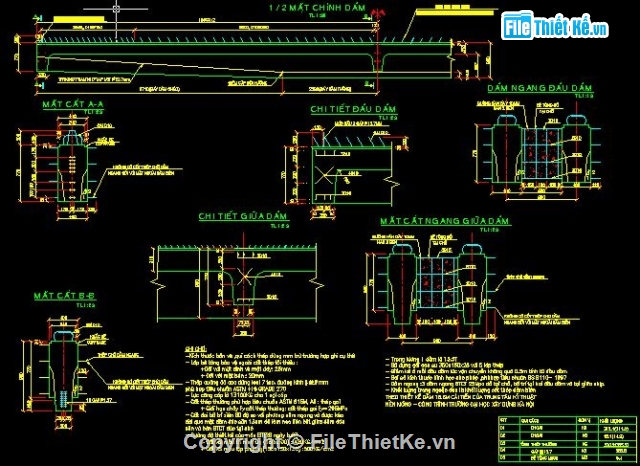 bản vẽ cầu,hồ sơ cầu,móng cọc bê tông cốt thép,dầm i kéo trước,dầm i cải tiến