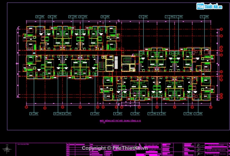 bản vẽ chung cư,bản vẽ cad chung cư cao tầng,thiết kế chung cư,bản vẽ PCCC chung cư