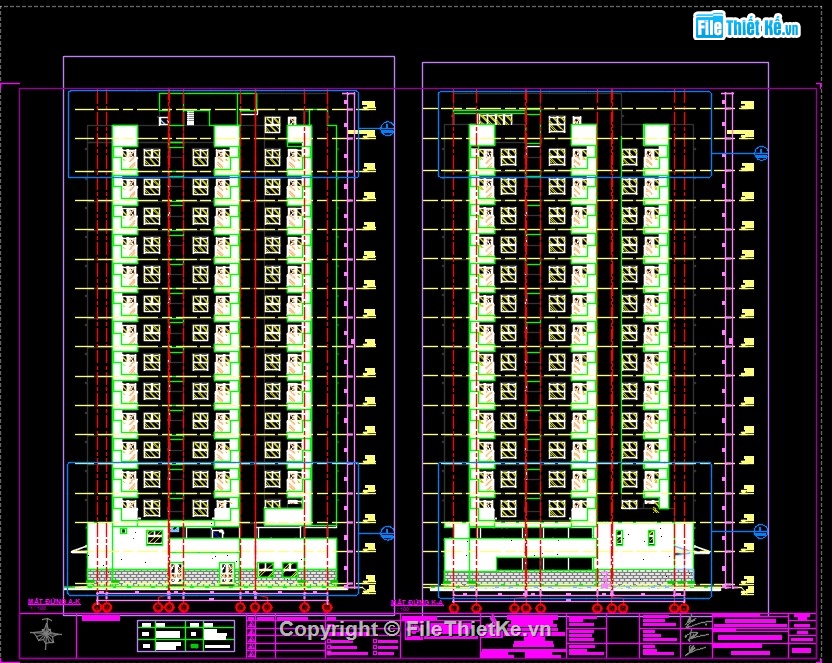 bản vẽ chung cư,bản vẽ cad chung cư cao tầng,thiết kế chung cư,bản vẽ PCCC chung cư