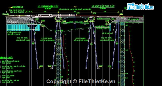 bê tông,hồ sơ bản vẽ,dầm 15 m,Cầu dầm thép,Cầu,bê tông cốt thép