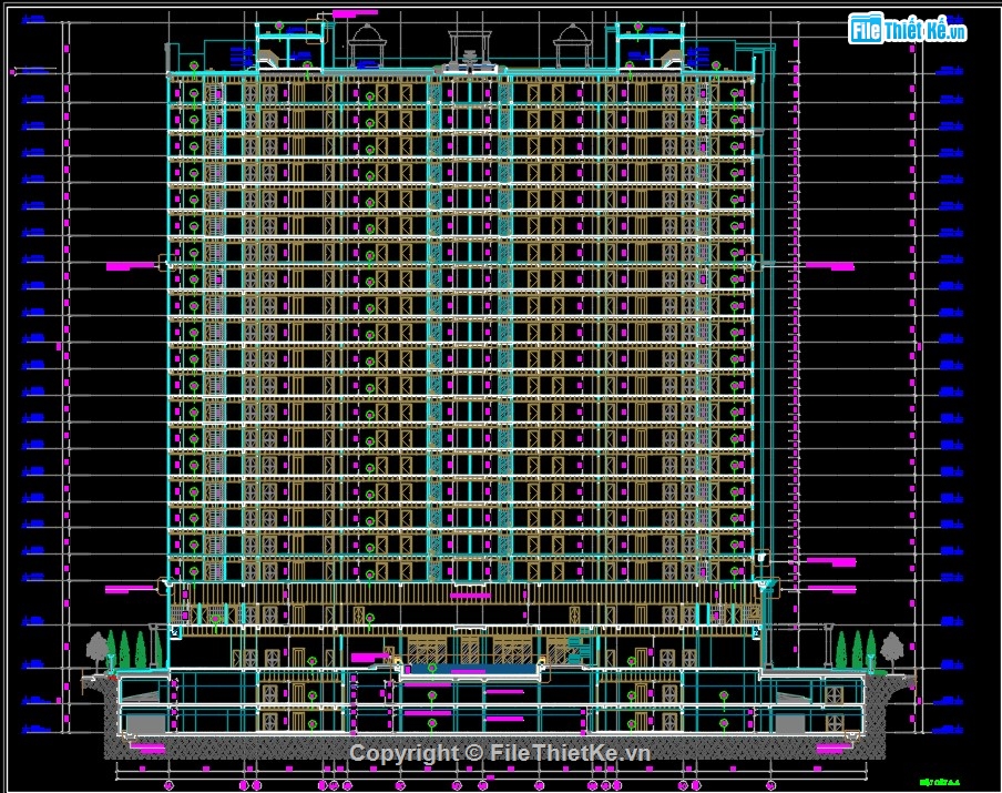 thiết kế chung cư cao cấp,hồ sơ thiết kế chung cư,bản vẽ cad chung cư