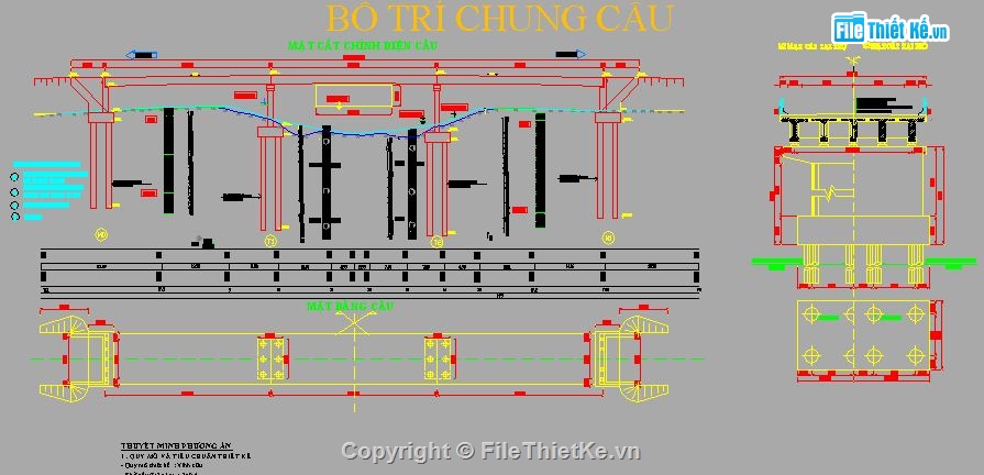 cầu dầm T,dầm T33m,cầu dầm T 3 nhịp,hồ sơ cầu,hồ sơ cầu dầm T