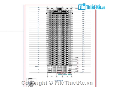 chung cư 29 tầng,bản vẽ chung cư,file cad chung cư,chung cư file cad