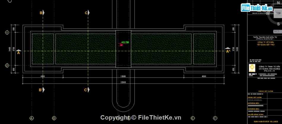 File cad Cổng chào,Bản vẽ Cổng chào,Cổng chào Sun Han River Village,Cad cổng chào,mẫu cổng chào