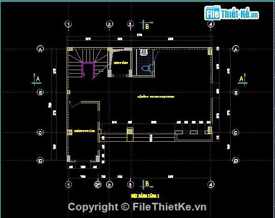 Mẫu nhà Nhà ở và cho thuê 06 tầng,Mẫu nhà 06 tầng kích thước 9.79x7.5m,file cad nhà 6 tầng,bản vẽ autocad nhà phố