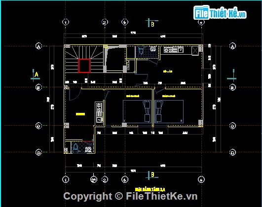 Mẫu nhà Nhà ở và cho thuê 06 tầng,Mẫu nhà 06 tầng kích thước 9.79x7.5m,file cad nhà 6 tầng,bản vẽ autocad nhà phố