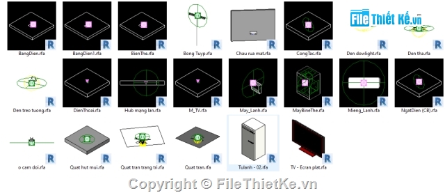 Bộ Revit MEP,Revit điện nước,File revit điện,Revit nươc