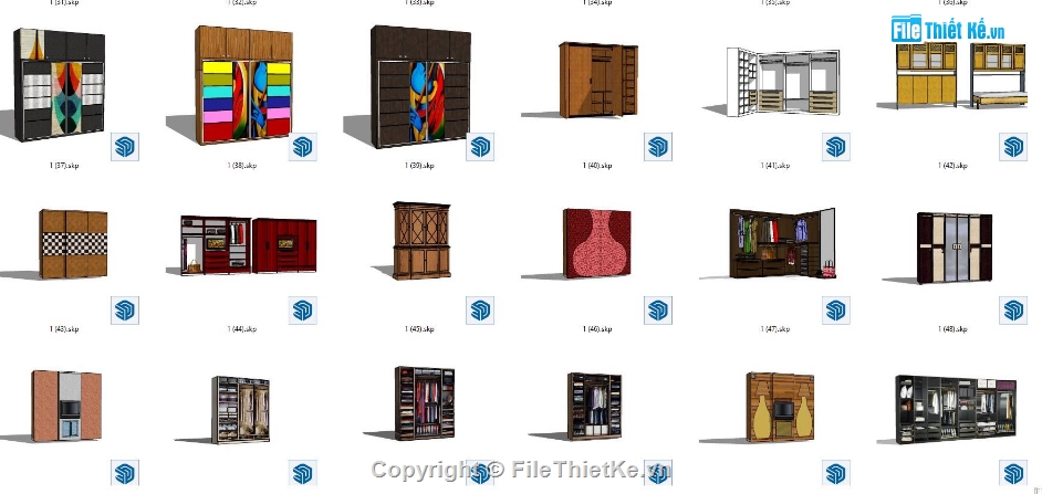 mẫu tủ quần áo,tủ quần áo,file su tủ quần áo