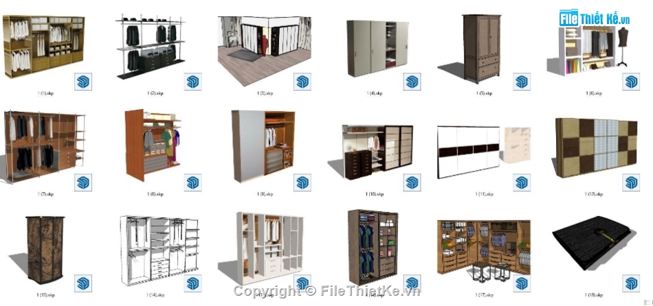 mẫu tủ quần áo,tủ quần áo,file su tủ quần áo