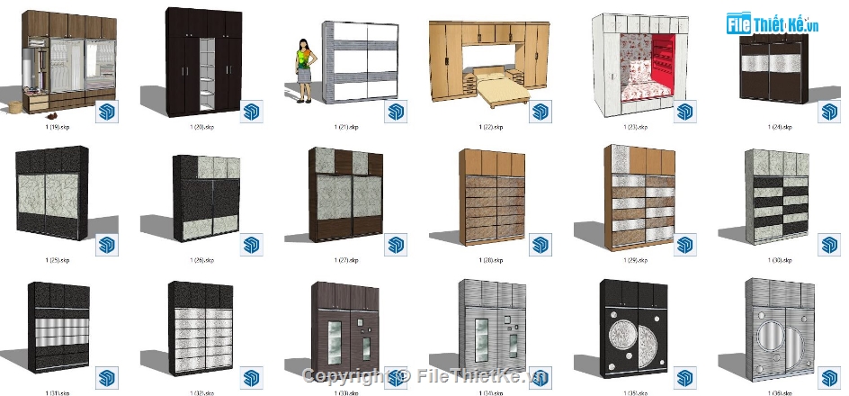 mẫu tủ quần áo,tủ quần áo,file su tủ quần áo