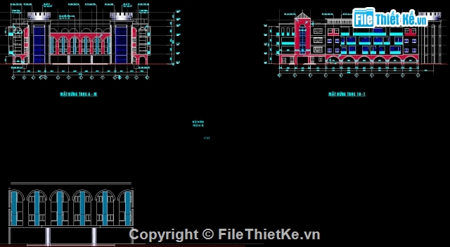 Thiết kế trường mầm non Hoa hồng,Full thiết kế trường Mầm non thành phố,Bản vẽ chi tiết thiết kế trường mầm non