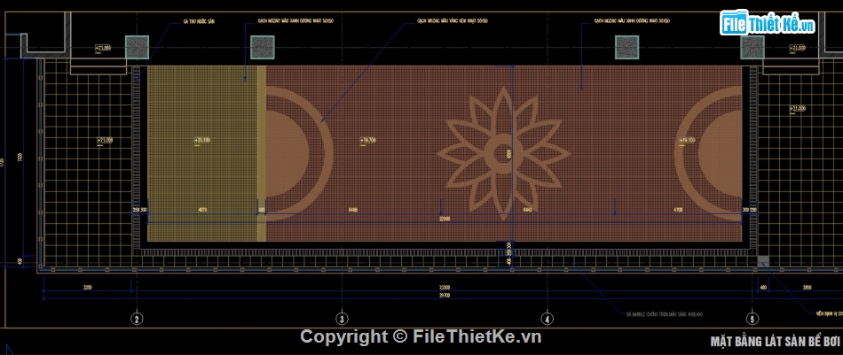 thiết kế bể bơi,bản vẽ bể bơi,CAD chi tiết bể bơi
