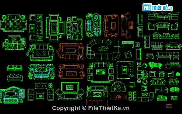 Bộ thư viện Cad,ghế sofa,bàn ghế sofa nước ngoài