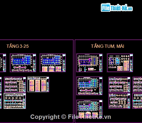 BPTC chung cư,BPTC phần ngầm - thân,bản vẽ bptc phần hạ tầng