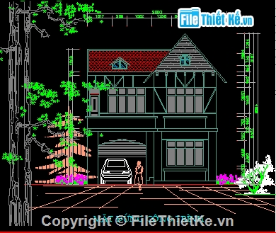 biệt thự 2 tầng,BT 2 tầng 9x9 m,Biệt thự 9x9m