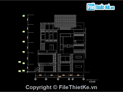 BT 5 tầng có phối cảnh,BT 5 tầng hiện đại,Bt 5 tầng 120m2