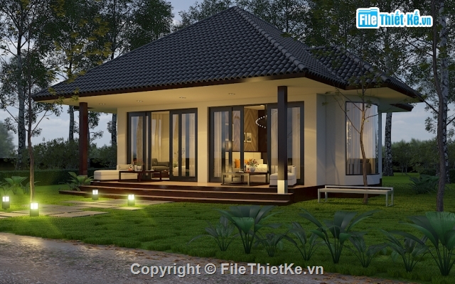 MODEL 3DSMAX NHÀ BUNGALOW,BUNGALOW,MODEL 3DSMAX BUNGALOW