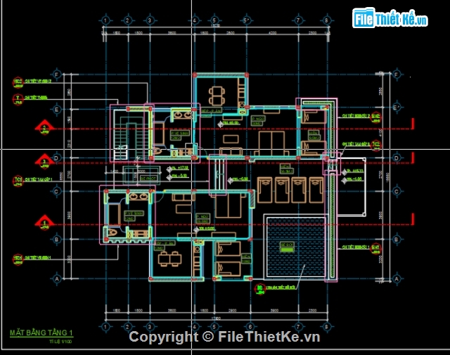 BVTC biệt thự khu rersort,BVTC biệt thự,BVTC villa,biệt thự 2 tầng,kiến trúc 2 tầng,kết cấu 2 tầng