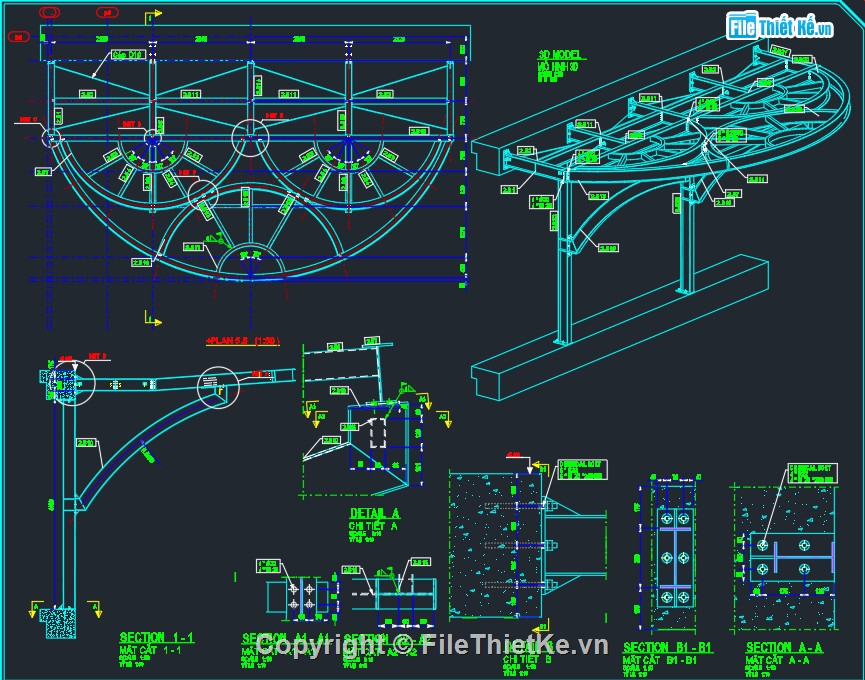 canopy khung thép,canopy sảnh chung cư,Minh Khai city plaza,tekla structure