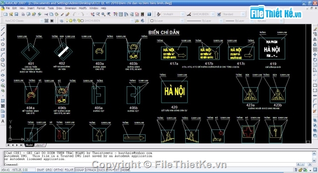 biển báo giao thông,QC41-2016,chi tiết biển báo,File cad biển báo,Biển báo giao thông quy chuẩn