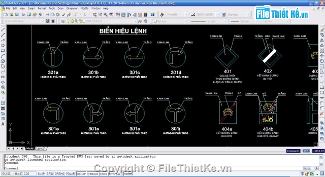 biển báo giao thông,QC41-2016,chi tiết biển báo,File cad biển báo,Biển báo giao thông quy chuẩn