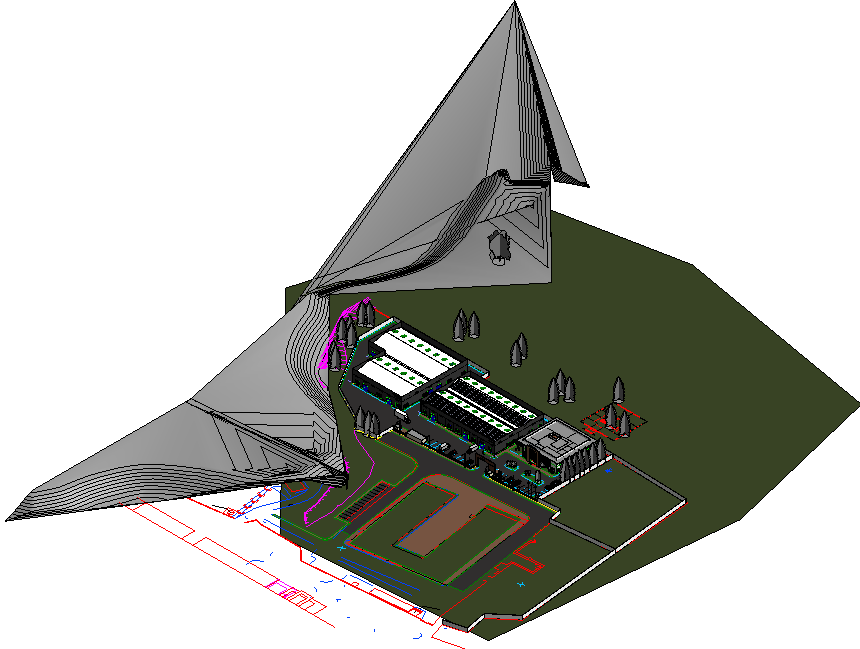 dự án khu tổ hợp,bản vẽ khu tổ hợp,revit khu tổ hợp