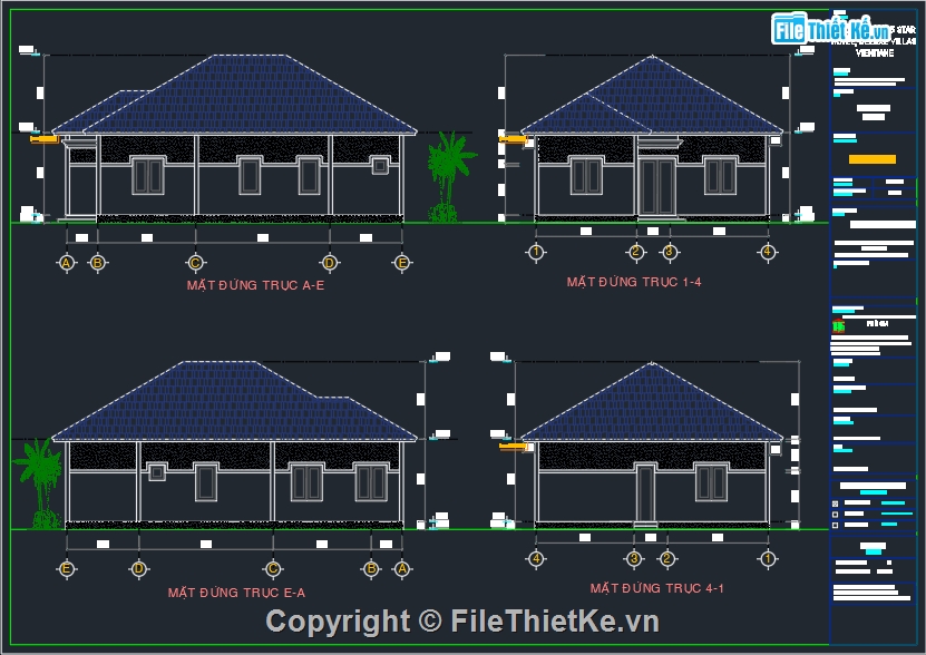 Bản vẽ nhà vườn,Các mẫu bản vẽ nhà vườn đẹp,Bản vẽ nhà vườn 9x13m đẹp