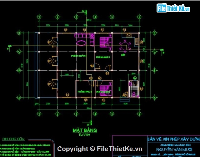 nhà cấp 4,nhà 1 tầng,bản vẽ CAd nhà  1 tầng,nhà 1 tầng 9.74x15.06m