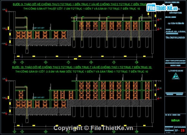 Khách sạn grand,Biện pháp thi công tầng hầm,công trình Khách sạn Grand,tầng hầm,Thi công tầng hầm Khách sạn Grand