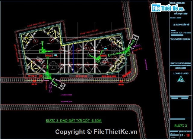 Khách sạn grand,Biện pháp thi công tầng hầm,công trình Khách sạn Grand,tầng hầm,Thi công tầng hầm Khách sạn Grand