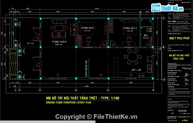 BIỆT THỰ PHỐ CẤP BỐN 8X18,biệt thự phố,thiết kế nhà phố,biệt thự 1 tầng,biệt thự 8x18m