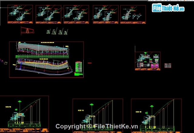 Bản vẽ thiết kế phần đường,Bản vẽ thi công Quốc lộ,Bản vẽ thiết kế cống,Bản vẽ thiết kế tường chắn,Tổng hợp khối lượng