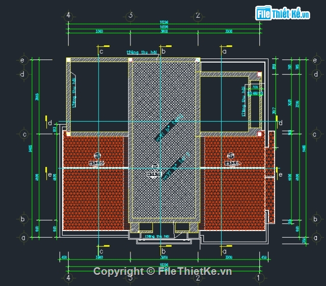 nhà 4 tầng,mẫu biệt thự 4 tầng,bản vẽ biệt thự 4 tầng,Biệt thự 4 tầng,10.2X9.465m