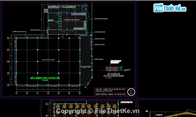 nhà ăn trường học,Nhà ăn trường tiểu học,Nhà ăn 80 bàn,Nhà ăn 20x27