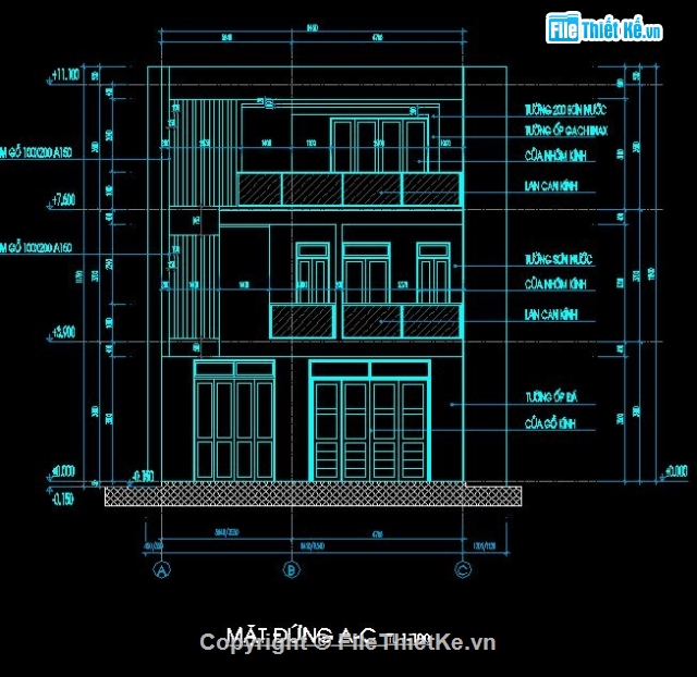 kiến trúc 3 tầng,3 tầng,Nhà phố 3 tầng,Nhà phố