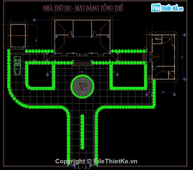 cad nhà thờ,nhà thờ họ,bản vẽ cad nhà thờ,file cad nhà thờ đẹp,file cad nhà thờ họ,Nhà thờ họ 11x15m