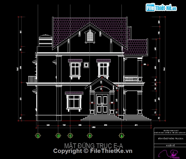 biệt thự 2 tầng,kiến trúc biệt thự,Sketchup biệt thự 2 tầng,sketchup biệt thự,bản vẽ autocad biệt thự,biệt thự 2 tầng 11x15m