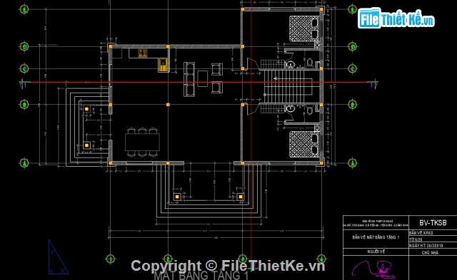 biệt thự 2 tầng,kiến trúc biệt thự,Sketchup biệt thự 2 tầng,sketchup biệt thự,bản vẽ autocad biệt thự,biệt thự 2 tầng 11x15m