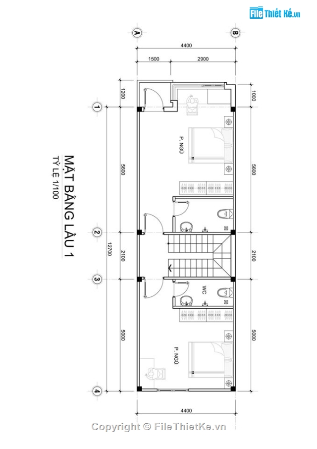 nhà 2 tầng,nhà phố 2 tâng,nhà phố 2 tầng 4.4x12.7m