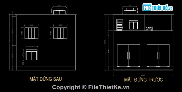 Nhà phố 2 tầng,Nhà 2 tầng CAD + SU,Nhà phố 2 tầng 8x22.5m,sketchup nhà phố 2 tầng,bản vẽ cad nhà phố 2 tầng