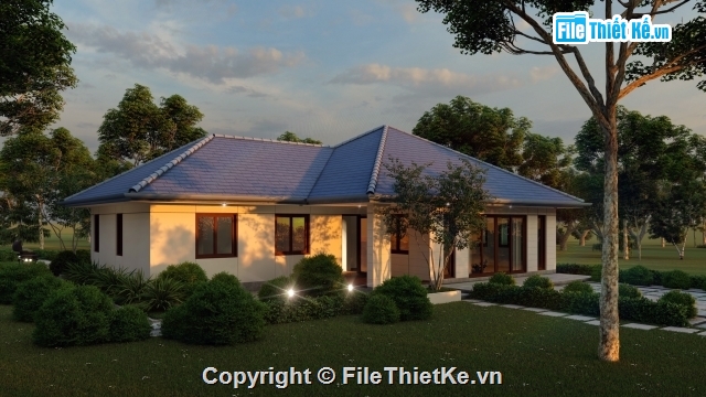 Biệt thự 1 tầng,file Sketchup Biệt thự,autocad thiết kế biệt thự cấp 4,biệt thự 1 tầng hiện đại,biệt thự 1 tầng 8.7x15.2m,homestay 1 tầng