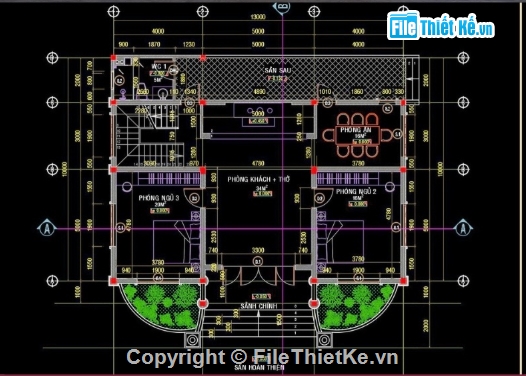 biệt thự 2 tầng,cad biệt thự 2 tầng,biệt thự 2 tầng file cad,biệt thự 2 tầng cad