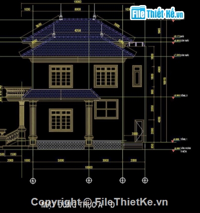 biệt thự 2 tầng,cad biệt thự 2 tầng,biệt thự 2 tầng file cad,biệt thự 2 tầng cad